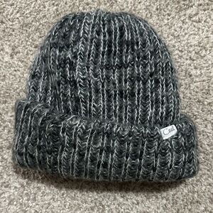 Cozy Coal Men’s Gray Knit Beanie in Dark Gray - Toque Winter Hat Like New